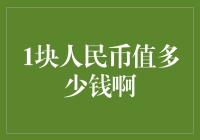 人民币一元的价值：从经济视角到人文情怀