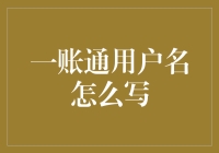 一账通用户名的正确写法与设置技巧