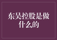 揭秘东吴控股：那些你不知道的事儿！