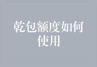 乾包额度如何有效使用：策略与技巧详解