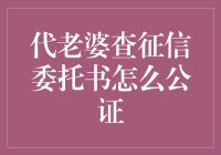 代老婆查征信委托书公证：一场婚姻里的小剧场