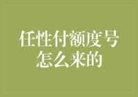 任性付额度号的来源与获取方式解析