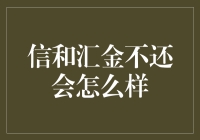 信和汇金不还会怎么样？