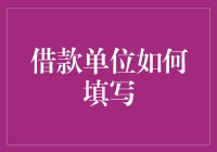 借款单位填写指南：一份专业正式的填写步骤