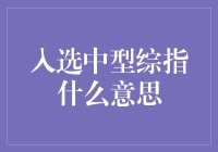 被选中上中型综指是什么鬼？让我来给你科普一下！