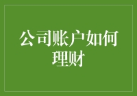 小心翼翼理财，公司账户不再羞涩：理财高手的趣味秘籍