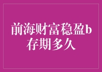 前海财富稳盈B产品存期的选择技巧与策略分析