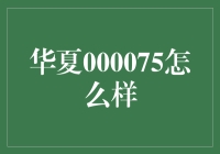 华夏000075：探索那只不知所云的基金