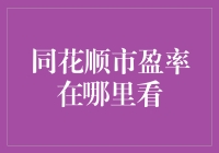 同花顺市盈率查询指南：精准掌握股市投资风向标