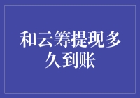 和云筹提现，多久能到账？我的钱包在坐过山车吗？