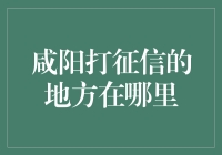 咸阳打征信的地方怎么找？一篇教你解决征信问题的指南