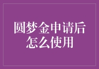 圆梦金申请成功后，你的梦想之路该如何规划与使用？