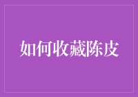 如何成为陈皮收藏大师：从菜鸟到高手的修炼之路