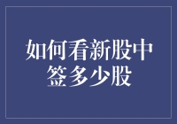 新股中签解析：如何精准估算中签股数与策略布局