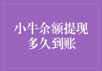 小牛余额提现到底要等多久？一探究竟！