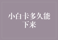 小白卡申请时间表：从提交到下卡的全流程解析