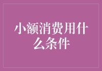 小额消费用什么条件：如何理性看待小额消费的潜在风险与利益