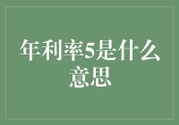 年利率5%：投资回报率的含义与解读