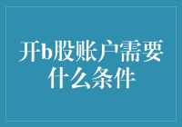 开设B股账户需要满足哪些条件及其意义解析