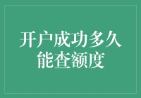 我的钱包有猫腻？开户成功多久能查到额度？