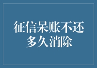 征信呆账不还多久消除？别慌，我们来聊聊如何让这笔账单烟消云散