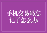 手机交易码忘记怎么办：安全与便捷并存的解决之道