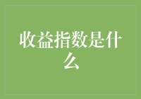 收益指数：解读金融市场中的关键指标