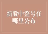 股市新手小白：新股中签号在哪里公布？我的中签号藏在哪里了？