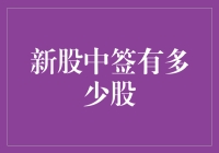 新股中签：在股市的彩票游戏中找寻你的那份幸运