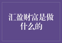 汇盈财富：一站式金融服务平台的专业解析