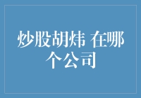 炒股大神胡炜：从股海中脱颖而出的捕鱼达人