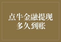 点牛金融提现？多久才能到账？