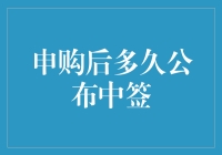 股票申购后多久公布中签：揭示背后的秘密