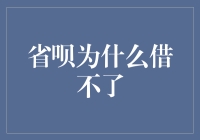 探析省呗无法借贷的原因及其解决方案策略