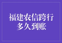 福建农信跨行转账到账速度解析