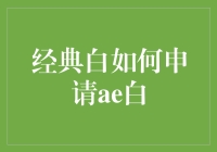 探索经典白至AE白进阶之路：一份详尽的申请指南