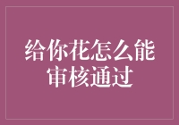 如何将给你花成功送去审核：一份有创意的指南