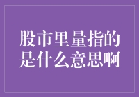 股市里量指的是什么意思啊——股票市场的风向标