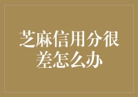 芝麻信用分欠佳，救急攻略来啦！