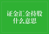 证金汇金持股：神秘背后的国家经济调控策略