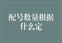 配号数量根据什么确定：解析背后的逻辑与专业视角