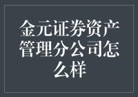 金元证券资产管理分公司：专业视角下的资产管理服务