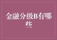 金融分级B有哪些