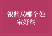 银监局处室择优：何方为最佳之选