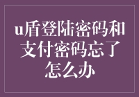 U盾登陆密码和支付密码忘了怎么办？解决方法在这里！